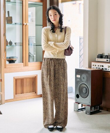 レオパード 柄 イージーパンツ【限定展開】