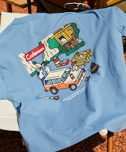 別注 コールマン matsui rocky camping SS TEE  バックプリント 半袖Tシャツ