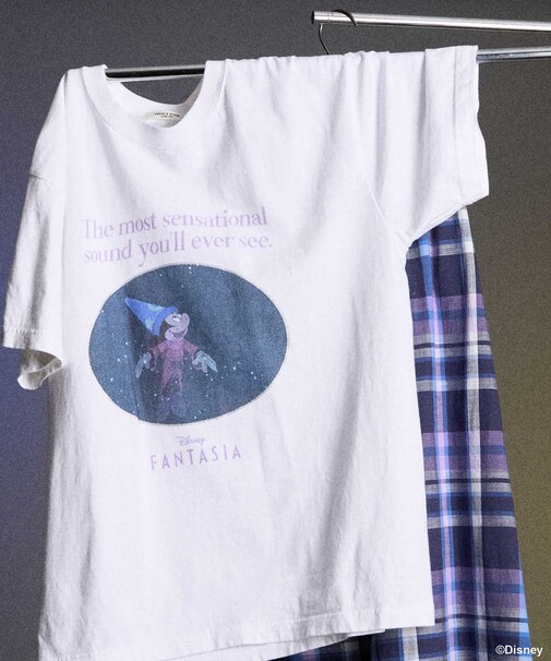 【DISNEY FANTASIA】 箔フロントプリント Tシャツ
