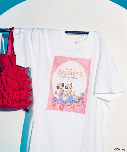 tシャツ 「DISNEY」 ムービーポスターフロントプリントTシャツ/ディズニー /ポスターTシャツ レディース セール】【DISNEY】 ムービーポスターフロントプリントTシャツ