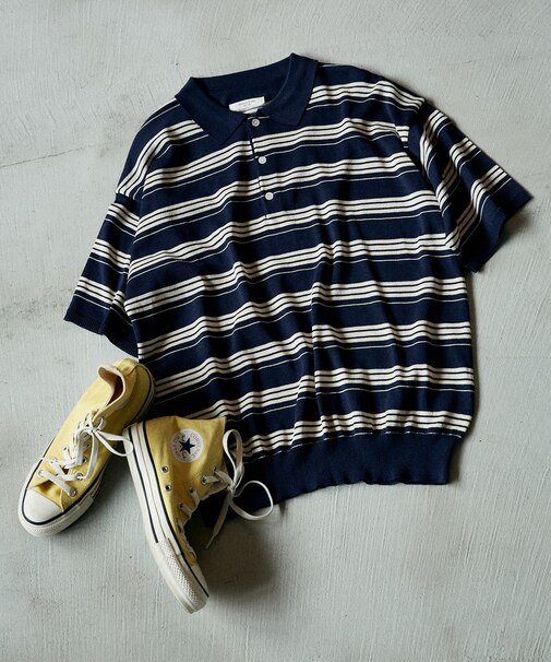 ＜新色追加＞ウォッシャブル サマーニットポロ/シアーポロニット