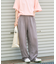 カラージョーゼットパンツ/レーヨンイージーパンツ
