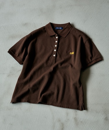 ロゴ刺繍ポロシャツ