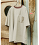 【Beach & Festival】マルチボーダー パイル クルーネック ポケットTシャツ ショートスリーブ
