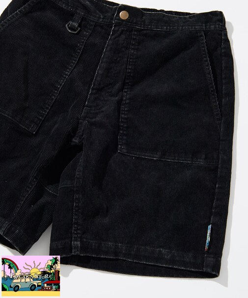 【Beach & Festival】パウダーブリーチ加工 サマーコーデュロイショーツ