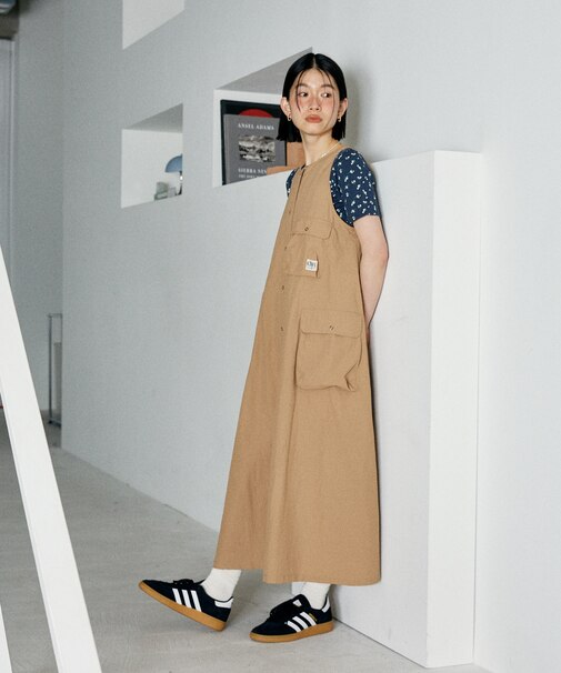 別注 ミリタリーバックオープンワンピース