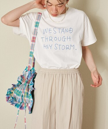 チェーンステッチロゴTシャツ