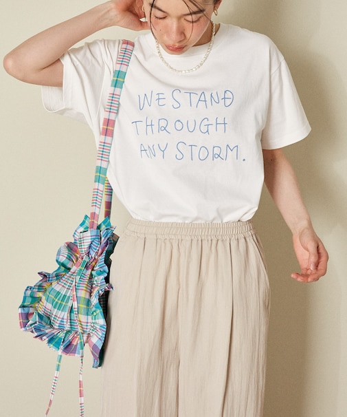 チェーンステッチロゴTシャツ