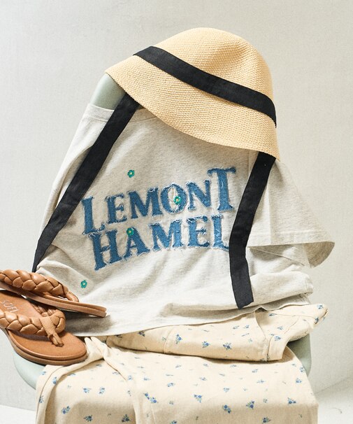 デニムロゴデイジーTシャツ