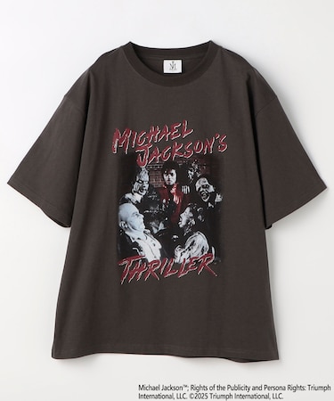 MICHAEL JACKSON/マイケル・ジャクソン リラックスフィット フロントプリント Tシャツ / THRILLER 【限定展開】