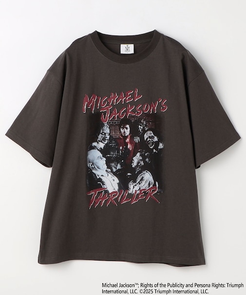MICHAEL JACKSON/マイケル・ジャクソン リラックスフィット フロントプリント Tシャツ / THRILLER 【限定展開】