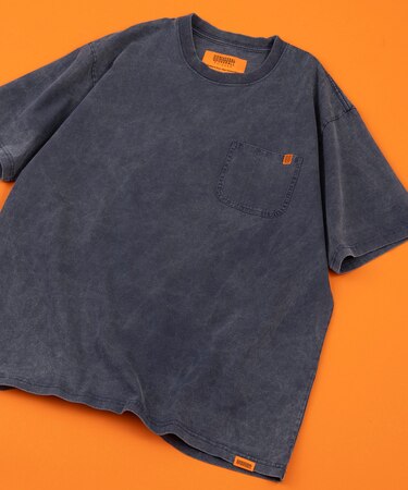 別注 フェード加工 ワークポケット 半袖Tシャツ