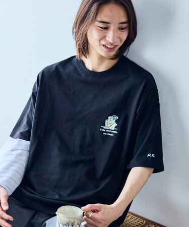 PK×FREAK'S STORE 別注 刺繍ワンポイント Tシャツ / Camera 【限定展開】