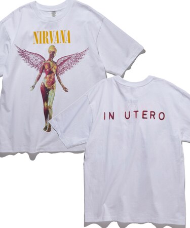 NIRVANA IN UTERO クルーネックバンドTシャツ