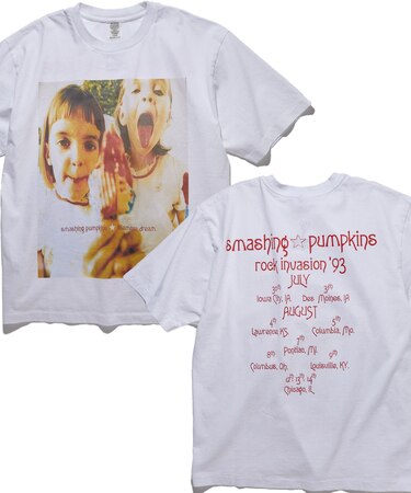 SMASHING PUMPKINS RI TOUR 93 クルーネックバンドTシャツ