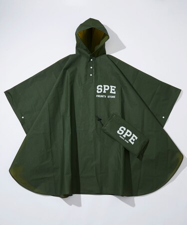 SPE×FREAKS 蓄光プリントポンチョ