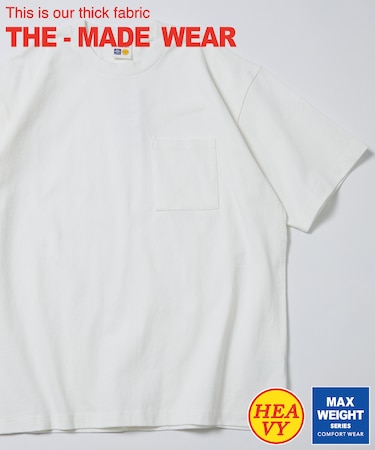 10.5オンス HEAVY WEIGHT ヘビーウェイト ショートスリーブクルーネック ポケットTシャツ