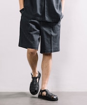 LINEN COTTON EASY SHORTS 【セットアップ対応】 / リネン コットン イージー スラックスショーツ