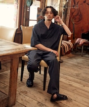 LINEN COTTON EASY SLACKS 【セットアップ対応】 / リネン コットン イージースラックスパンツ