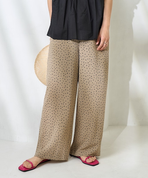 ＜新色追加＞スクエアドット イージーパンツ