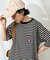 別注 マルチボーダーポケット付きTシャツ