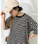 別注 マルチボーダーポケット付きTシャツ
