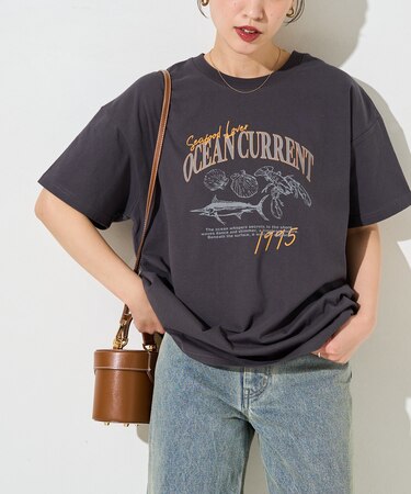 SEAFOOD プリント 半袖 Tシャツ【限定展開】