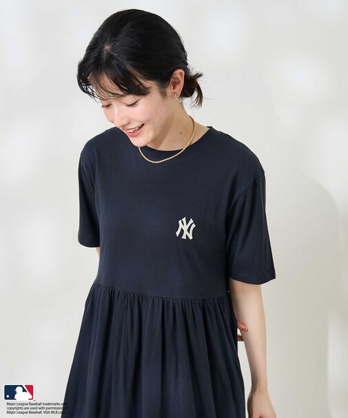 MLB 切替 Tシャツワンピース