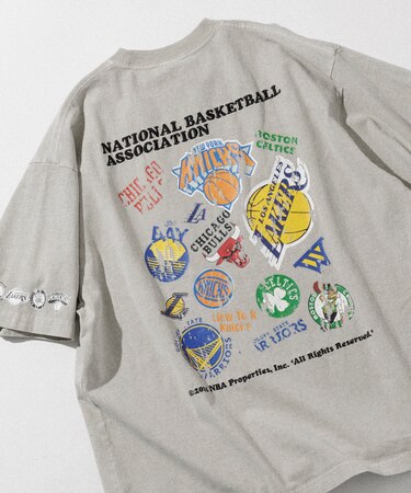 NBA 別注ランダムチーム バックロゴ クルーネックTシャツ
