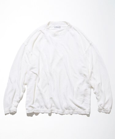 French Linen Reversible Long Sleeve T-Shirt