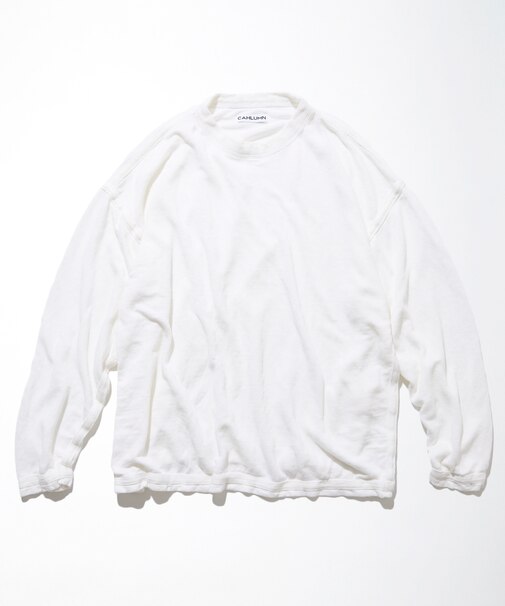 French Linen Reversible Long Sleeve T-Shirt