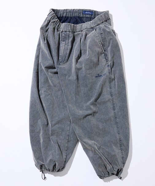 フェード加工 ナイロン イージークロップドパンツ