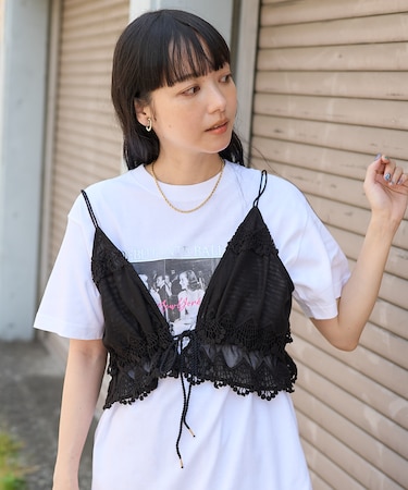 インド 3D刺繍キャミ ビスチェ