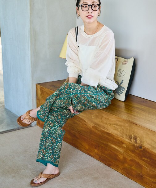 インド ペイズリー イージーパンツ【限定展開】