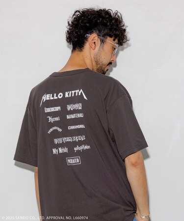 ＜XS・XLサイズ追加＞サンリオキャラクターズ レインボーロックＴシャツ