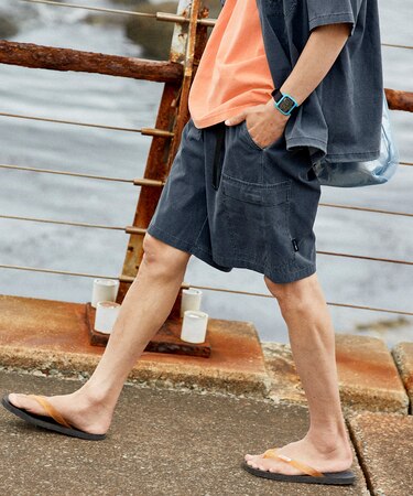 AIR TECH BREATH メッシュ ピグメント加工 ウェービングベルト カーゴショーツ 【セットアップ対応】