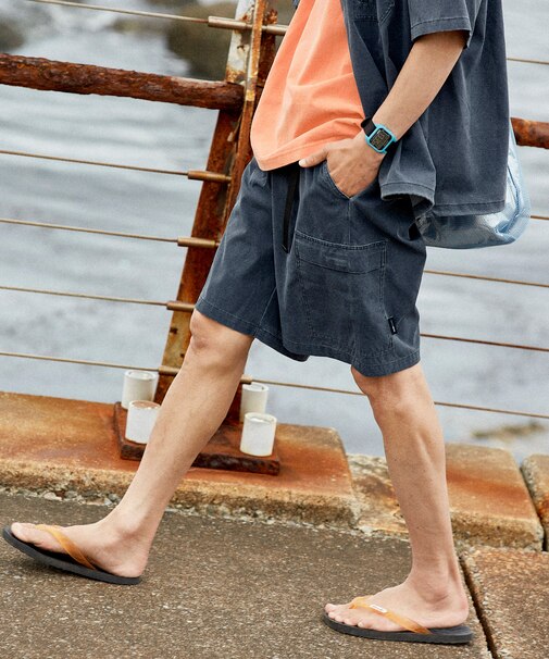 AIR TECH BREATH メッシュ ピグメント加工 ウェービングベルト カーゴショーツ 【セットアップ対応】