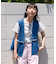 ペプラムギャザーベスト＜セットアップ対応＞