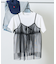 【セットアイテム】チュールキャミソール Tシャツセット