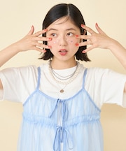 【セットアイテム】チュールキャミソール Tシャツセット