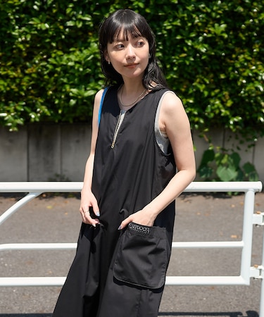 別注 ZERO-TEX Vネックフレアシップワンピース
