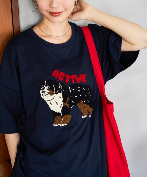 dog サガラ 刺繍 半袖 Tシャツ【限定展開】