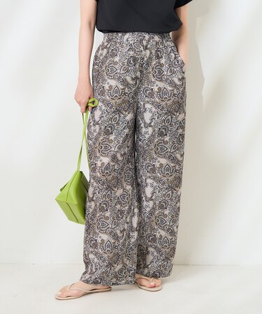 ペイズリー イージーパンツ