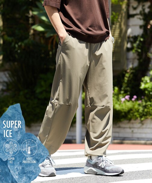 SUPER ICE ナイロンジョガーパンツ