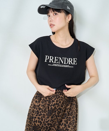 ノースリーブ ロゴTシャツ