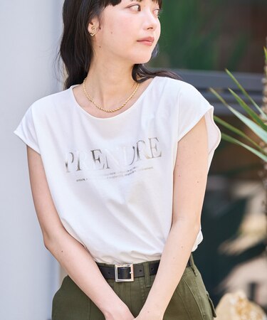 ノースリーブ ロゴTシャツ