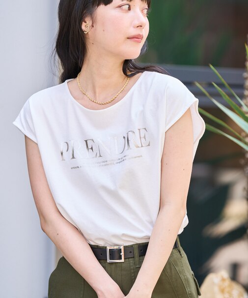 ノースリーブ ロゴTシャツ