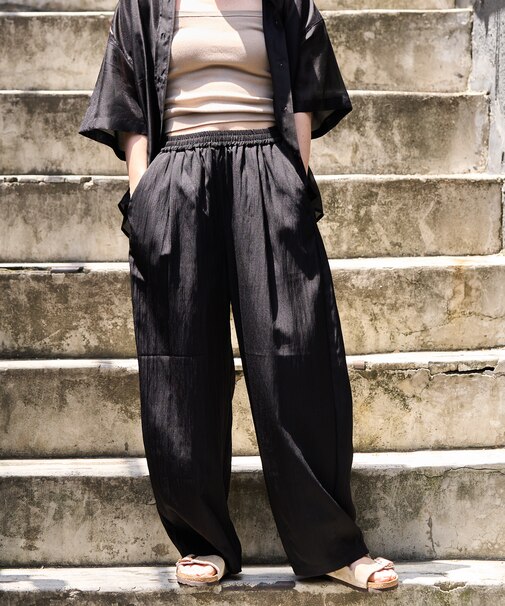 <接触冷感> SUMMERCOOL タック カーブ イージーパンツ ＜セットアップ対応＞