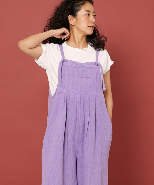 インド ダブルガーゼ フレア サロペット｜フリークスストアの通販