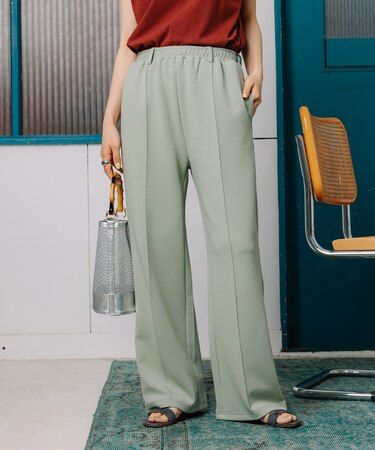 ＜接触冷感＞ センターシームパンツ/イージーパンツ